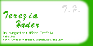 terezia hader business card